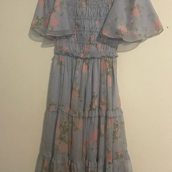 Jessakae Siena blue floral smocked dress - Picture 2 of 7